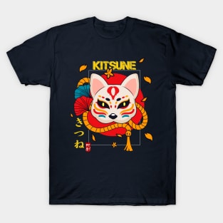 Kitsune Mask - Japanese Mythology T-Shirt